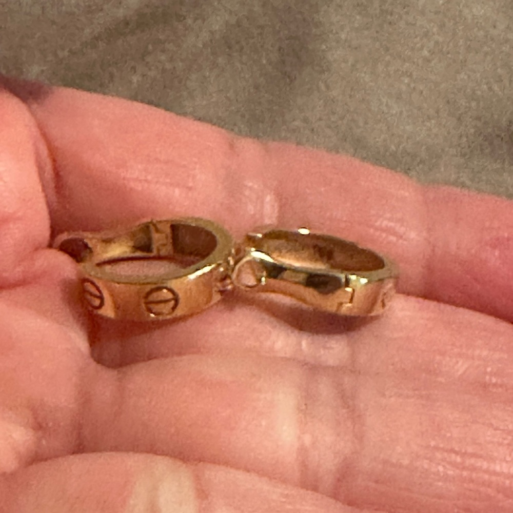 18k yellow gold earrings